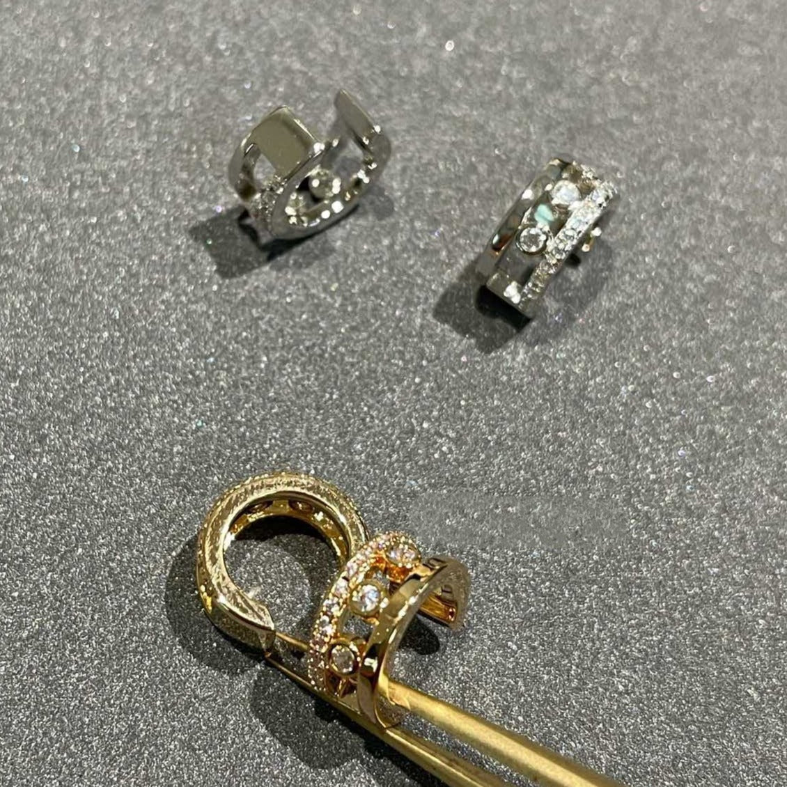 [Rani Jewelry]MOVE ROMANE EARRINGS DIAMOND