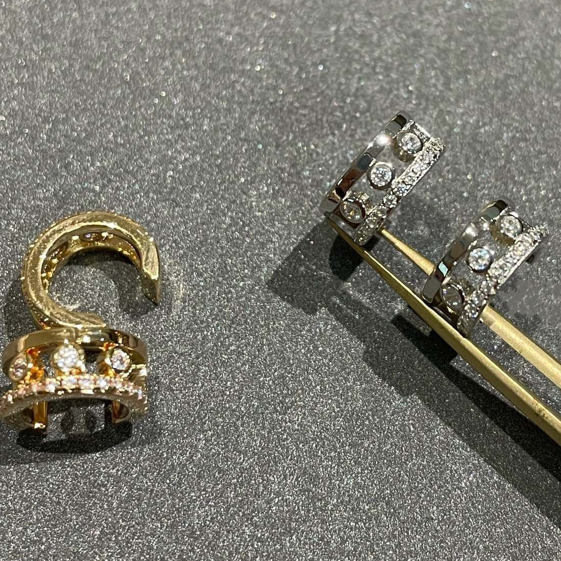 [Rani Jewelry]MOVE ROMANE EARRINGS DIAMOND