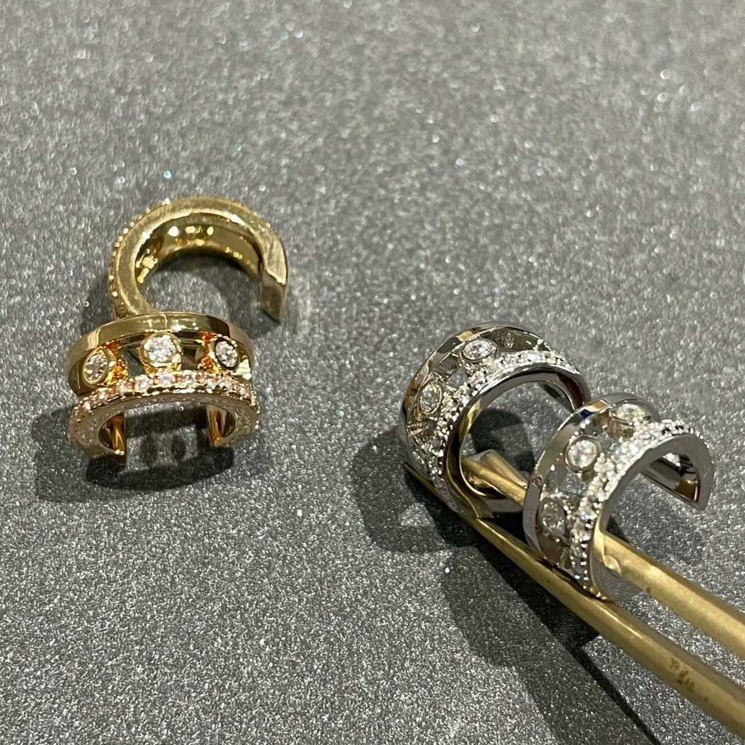[Rani Jewelry]MOVE ROMANE EARRINGS DIAMOND