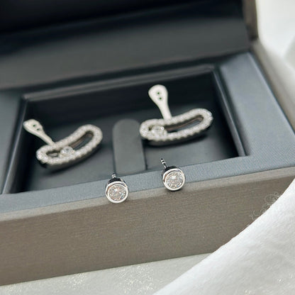 [Rani Jewelry]MOVE UNO SILVER DIAMOND EARRINGS