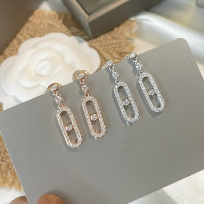 [Rani Jewelry]DORMEUSES MOVE UNO DIAMOND EARRINGS