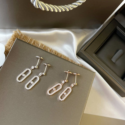 [Rani Jewelry]DORMEUSES MOVE UNO DIAMOND EARRINGS