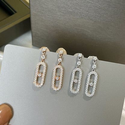 [Rani Jewelry]DORMEUSES MOVE UNO DIAMOND EARRINGS