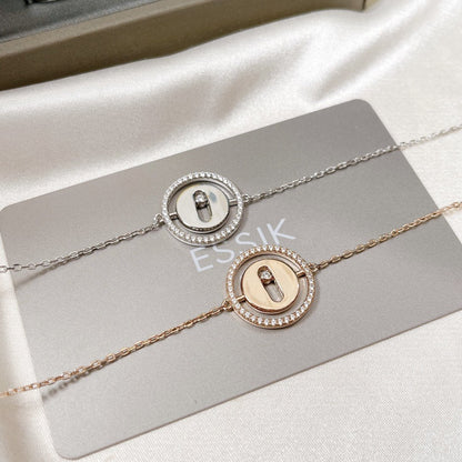 [Rani Jewelry]LUCKY MOVE PAVED DIAMOND BRACELET