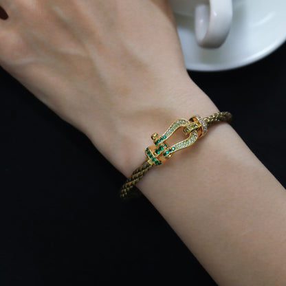 [Rani Jewelry]FORCE 10 GOLD GREEN DIAMOND PAVED