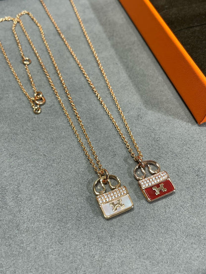 [Rani Jewelry]H CIRCE MOISSANITE PENDANT NECKLACE GOLD