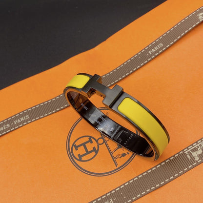 [Rani Jewelry]CLIC HM SO BLACK YELLOW BRACELET