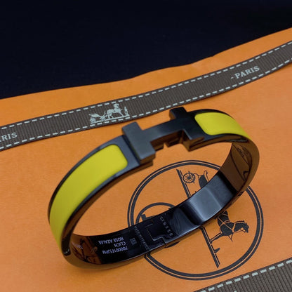 [Rani Jewelry]CLIC HM SO BLACK YELLOW BRACELET
