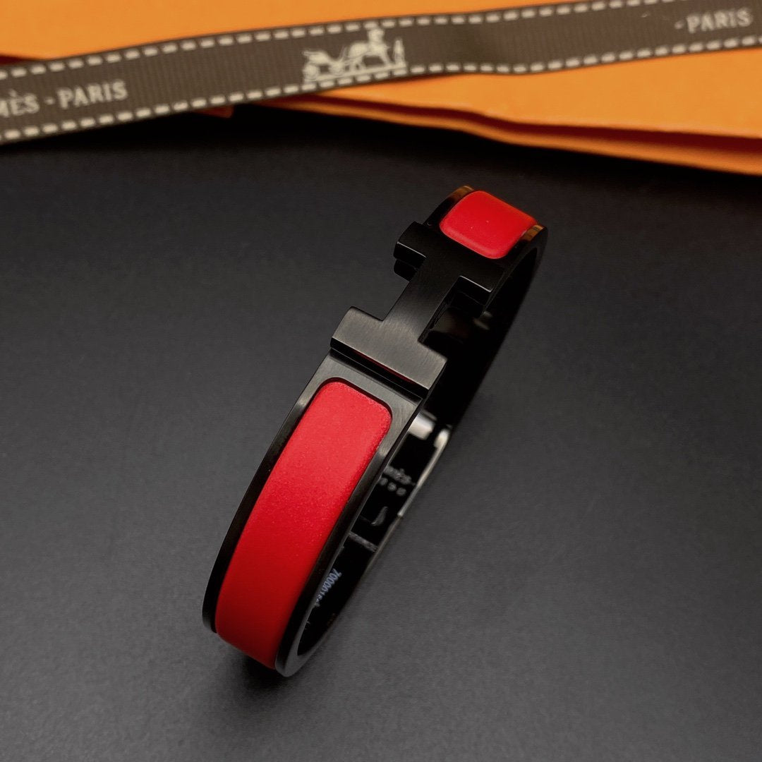 [Rani Jewelry]CLIC HM SO BLACK RED BRACELET