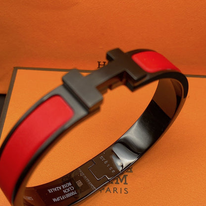 [Rani Jewelry]CLIC HM SO BLACK RED BRACELET
