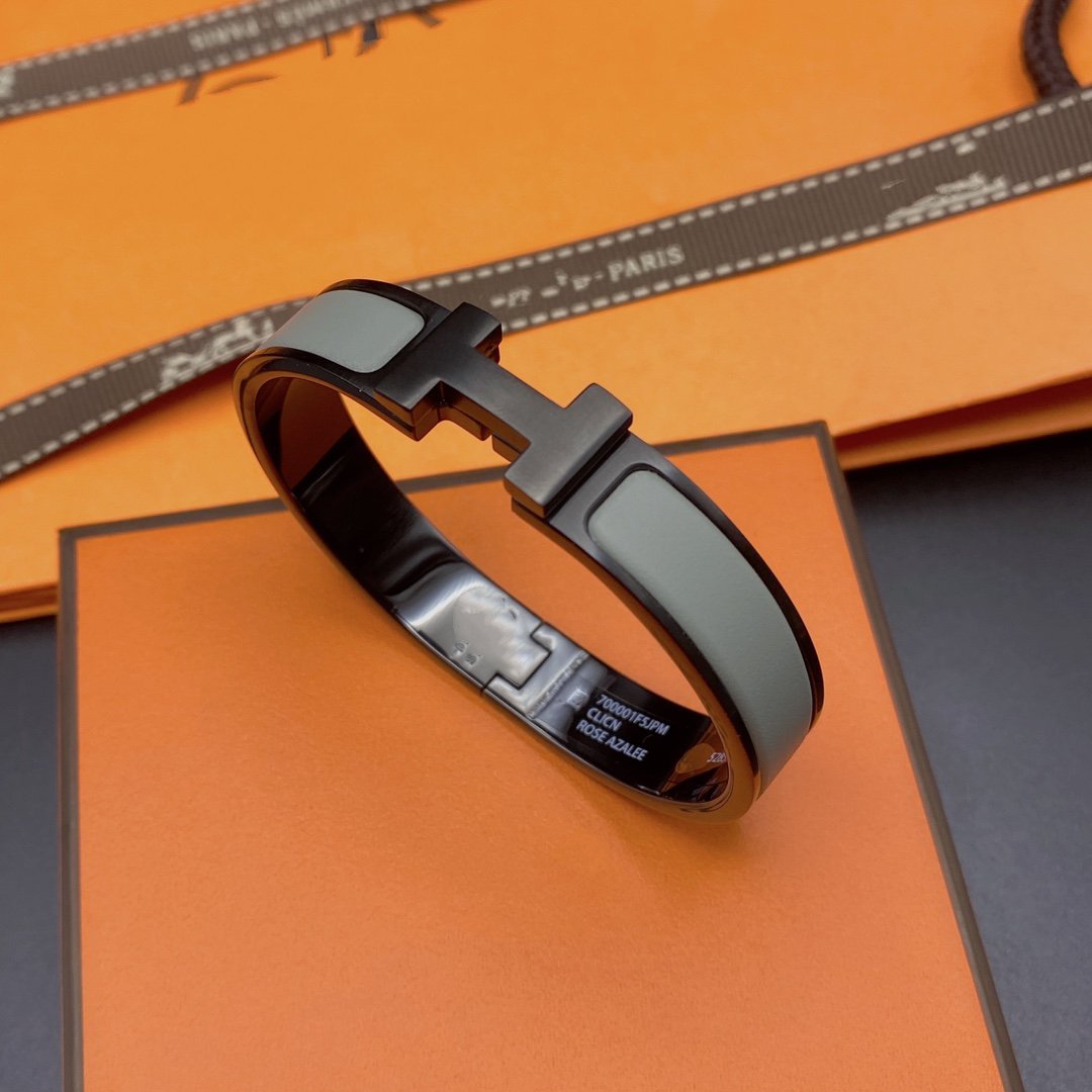 [Rani Jewelry]CLIC HM SO BLACK GREY BRACELET