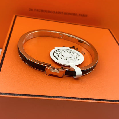[Rani Jewelry]CLASSIC HM CLIC BLACK 8MM ENAMEL BRACELET