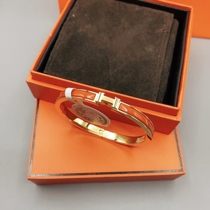 [Rani Jewelry]CLASSIC HM CLIC RED 8MM ENAMEL BRACELET