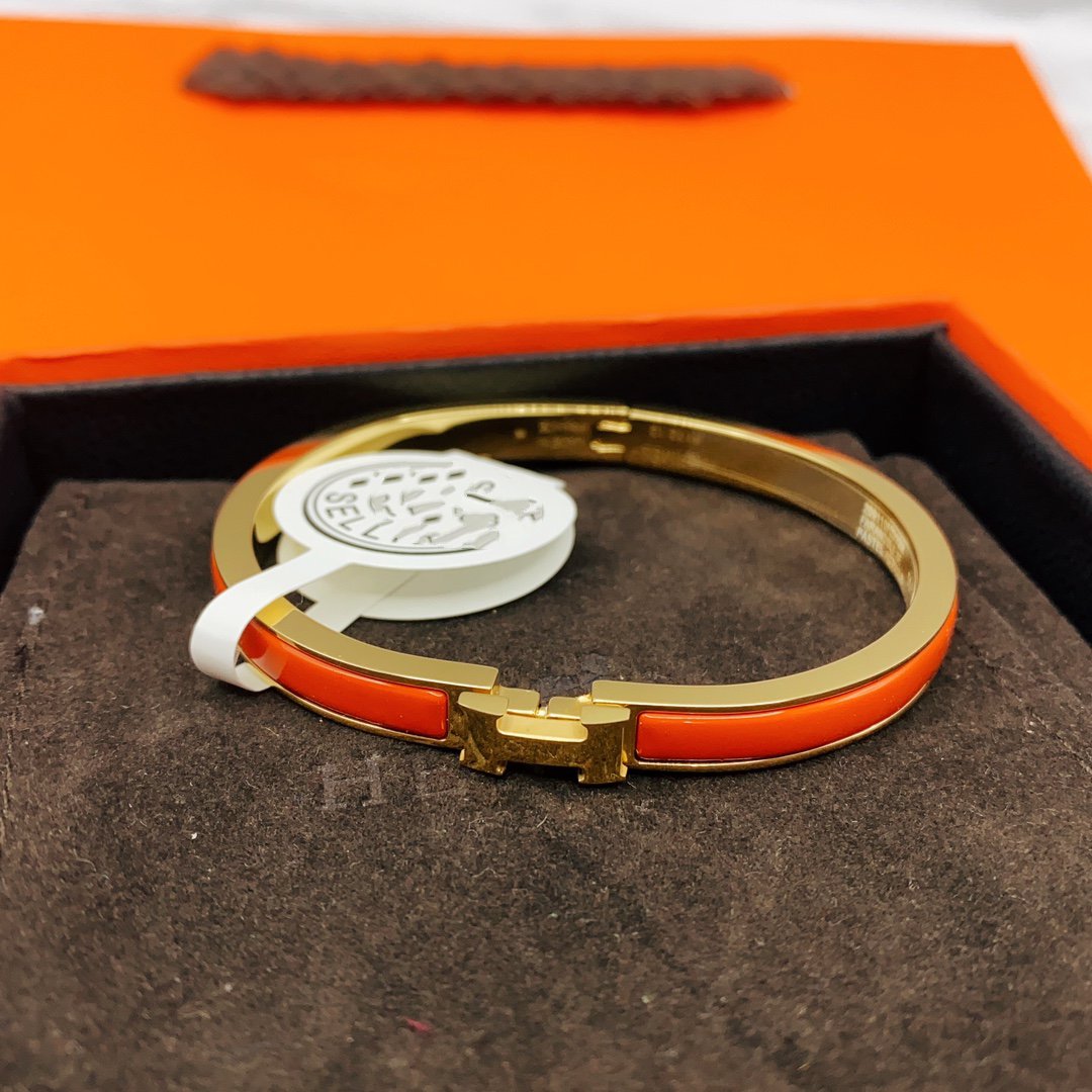 [Rani Jewelry]CLASSIC HM CLIC RED 8MM ENAMEL BRACELET