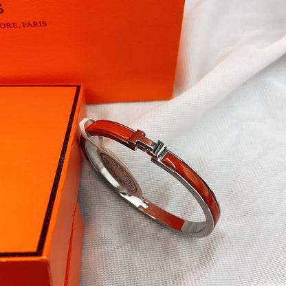 [Rani Jewelry]CLASSIC HM CLIC RED 8MM ENAMEL BRACELET