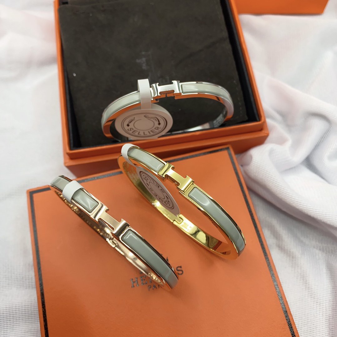 [Rani Jewelry]CLASSIC HM CLIC GREEN 8MM ENAMEL BRACELET