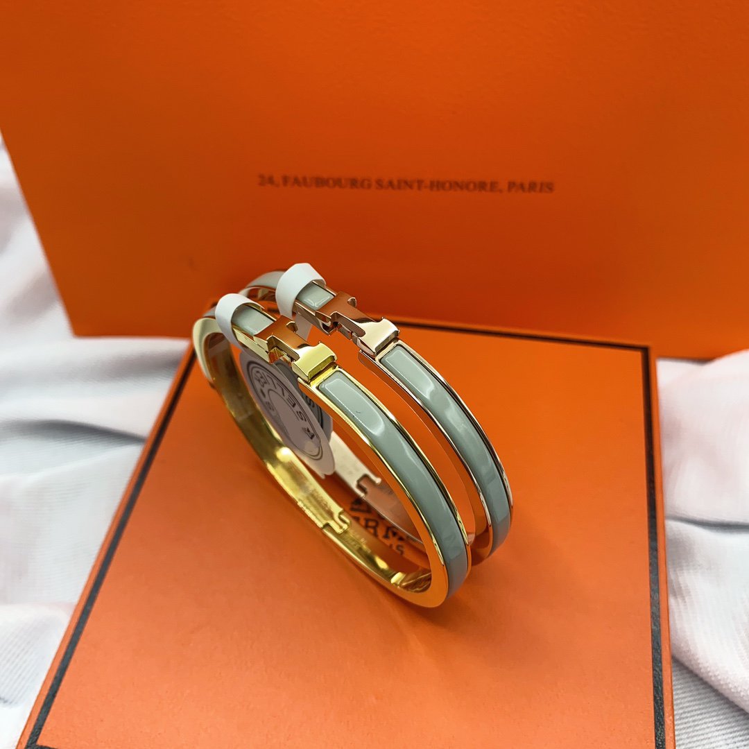 [Rani Jewelry]CLASSIC HM CLIC GREEN 8MM ENAMEL BRACELET