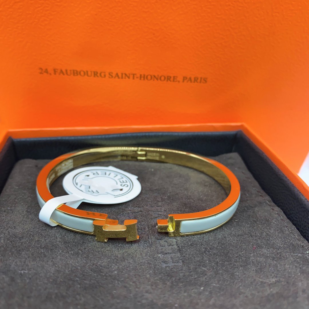 [Rani Jewelry]CLASSIC HM CLIC GREEN 8MM ENAMEL BRACELET