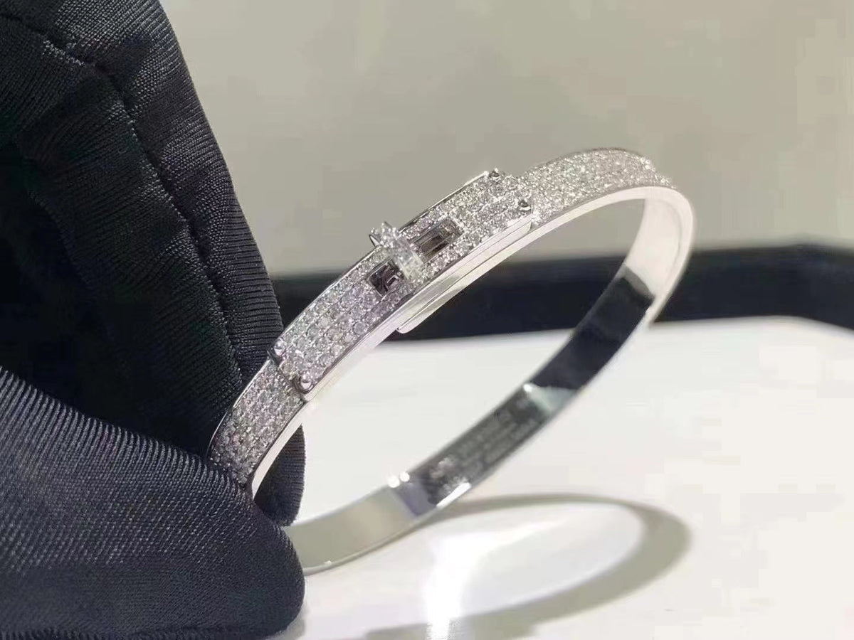 [Rani Jewelry]HM KELLY BRACELET IN SILVER AND FULL PAVE DIAMOND