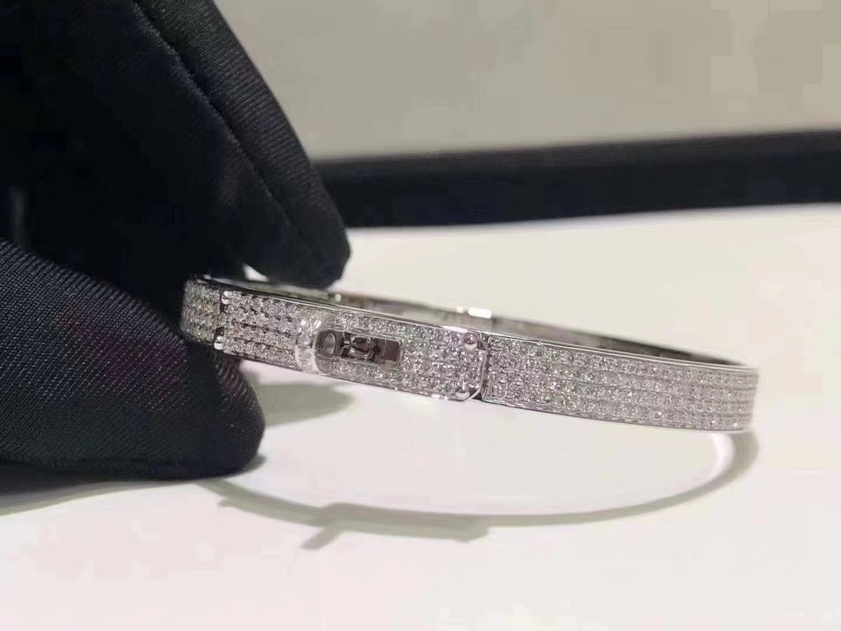 [Rani Jewelry]HM KELLY BRACELET IN SILVER AND FULL PAVE DIAMOND