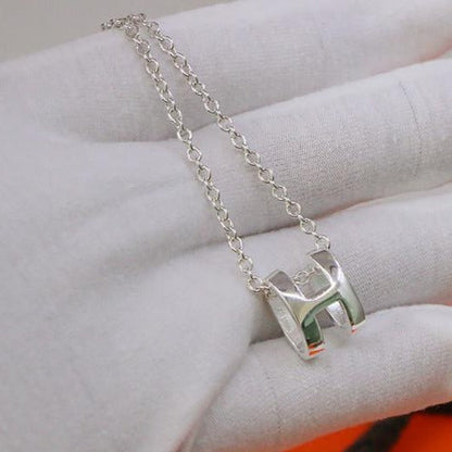 [Rani Jewelry]HM NECKLACE H LETTER OVAL SERIES
