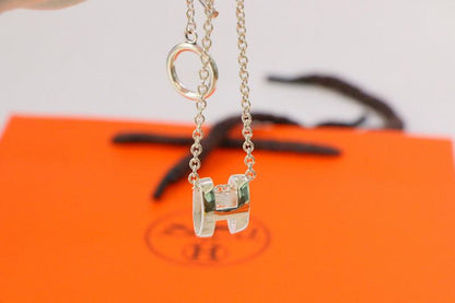 [Rani Jewelry]HM NECKLACE H LETTER OVAL SERIES