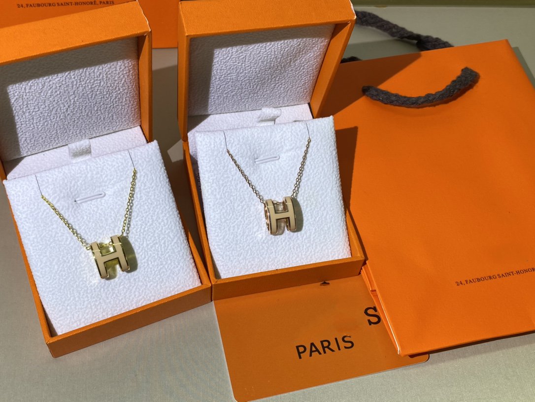[Rani Jewelry]HM CLIC YELLOW ENAMEL GOLD NECKLACE