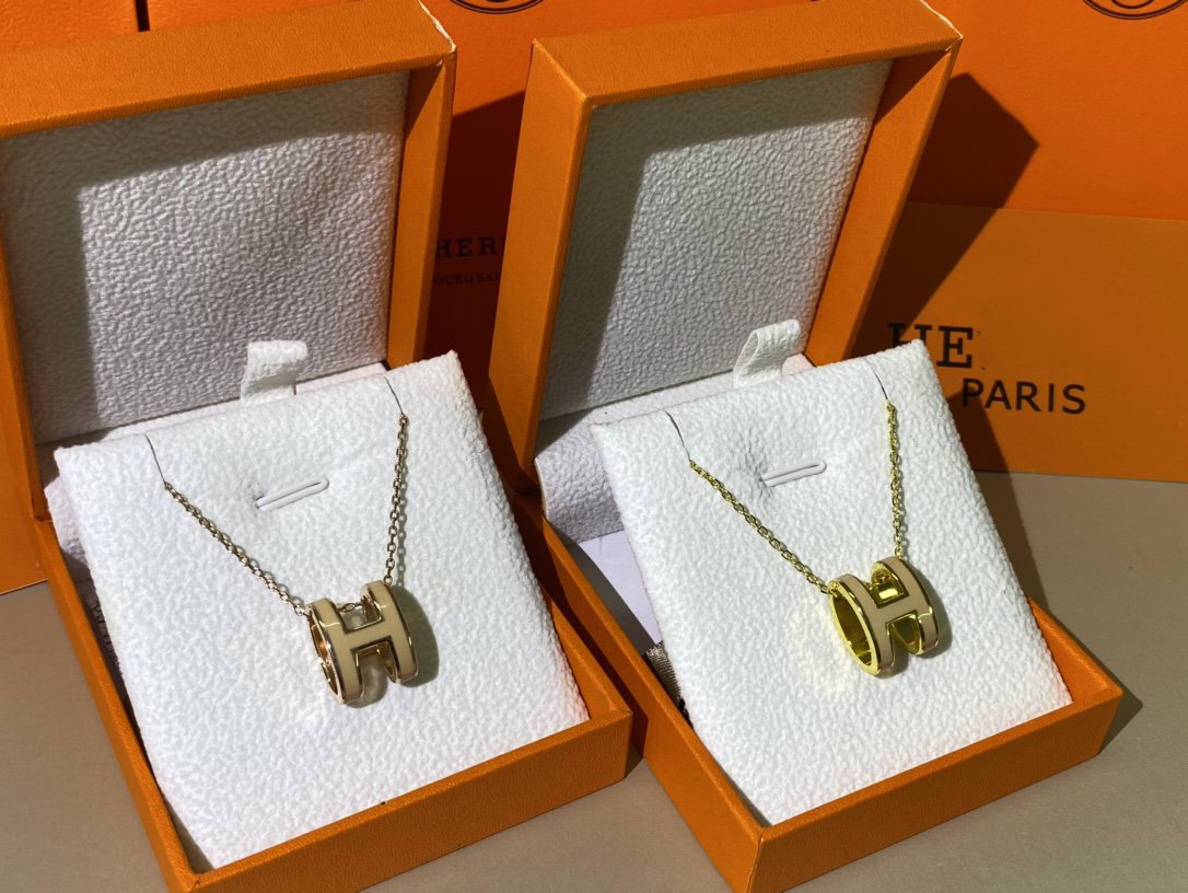 [Rani Jewelry]HM CLIC YELLOW ENAMEL GOLD NECKLACE