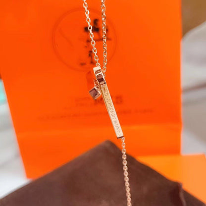 [Rani Jewelry]HM NECKLACE PLATINUM ROSE GOLD DIAMOND