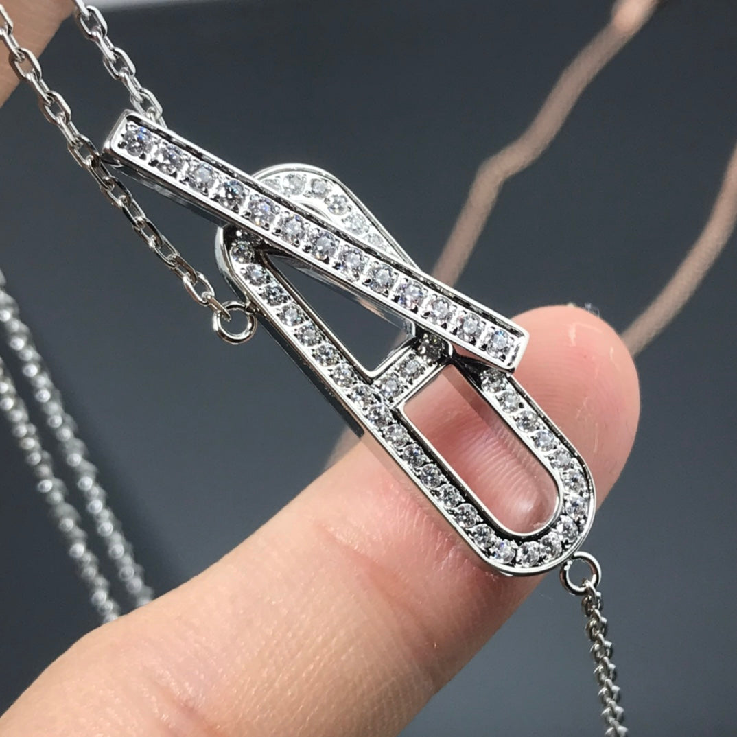 [Rani Jewelry]HM NECKLACE PLATINUM ROSE GOLD DIAMOND