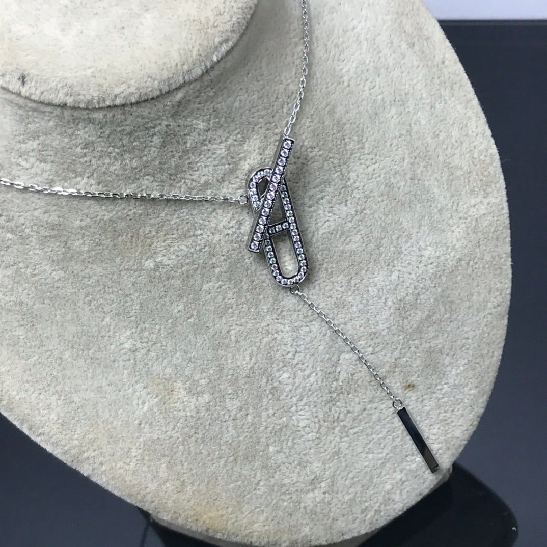 [Rani Jewelry]HM NECKLACE PLATINUM ROSE GOLD DIAMOND