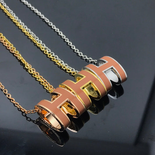 [Rani Jewelry]H NECKLACE BROWN