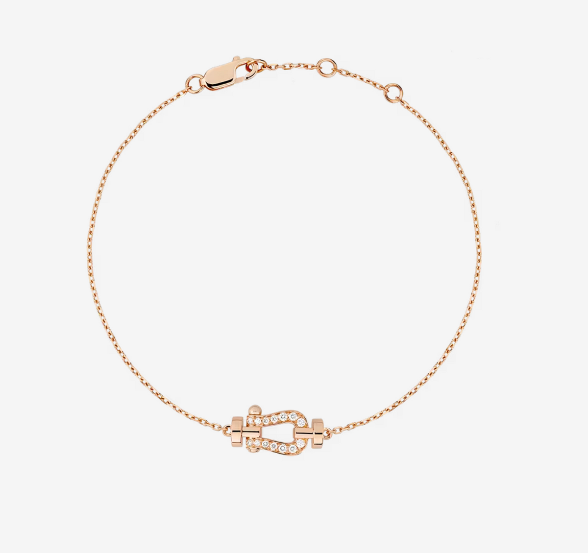 [Rani Jewelry]FORCE 10 FULL DIAMOND BUCKLE CHAIN LINK MINI MODEL