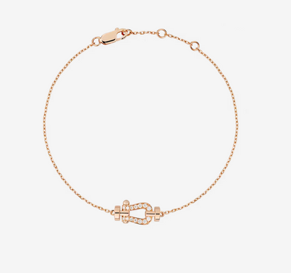 [Rani Jewelry]FORCE 10 FULL DIAMOND BUCKLE CHAIN LINK MINI MODEL