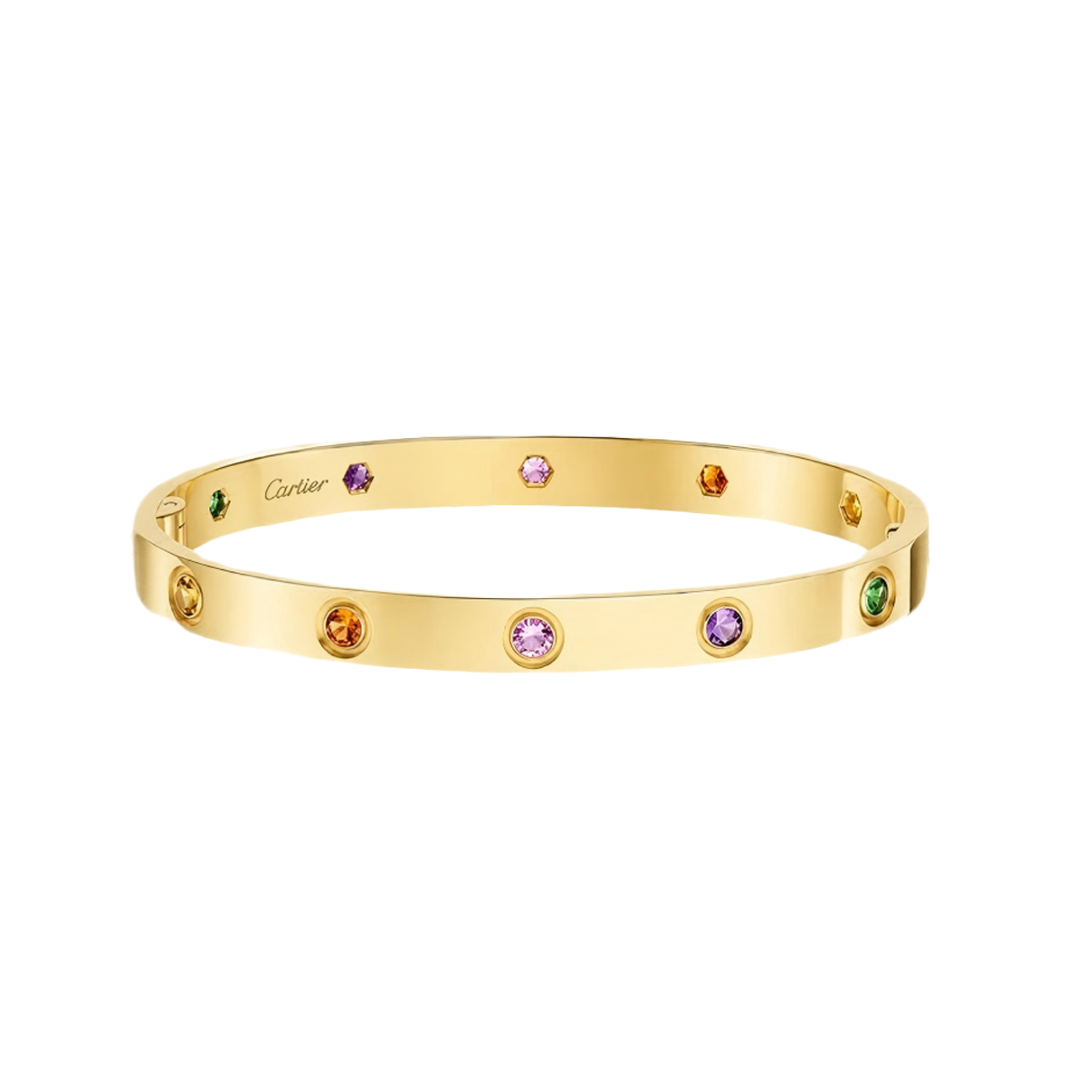 [Rani Jewelry]2026 RAINBOW LOVE BRACELET 6.1MM  10 DIAMONDS