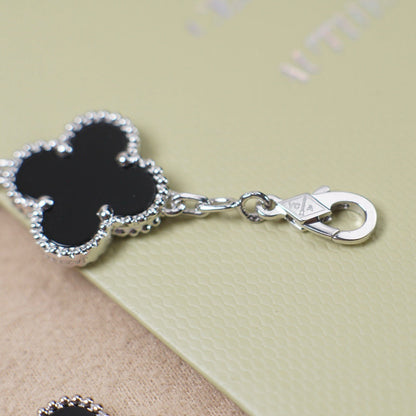 [Rani Jewelry] CLOVER 5 MOTIF ONYXS BRACELET COLLECTION