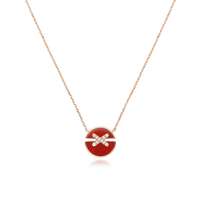 [Rani Jewelry]JEUX DE ROSE GOLD DIAMOND NECKLACE