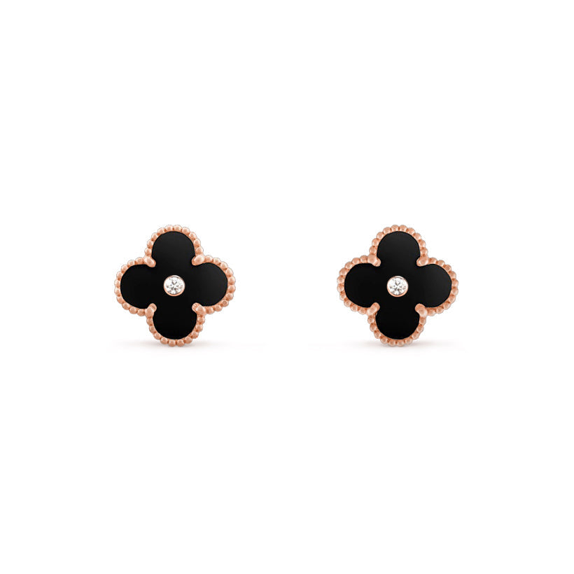 [Rani Jewelry]CLOVER  15MM DIAMOND EARRINGS COLLECTION
