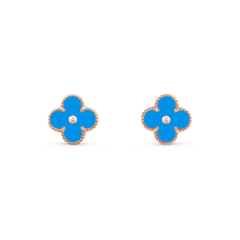 [Rani Jewelry]CLOVER  15MM DIAMOND EARRINGS COLLECTION