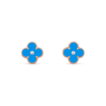 [Rani Jewelry]CLOVER  15MM DIAMOND EARRINGS COLLECTION