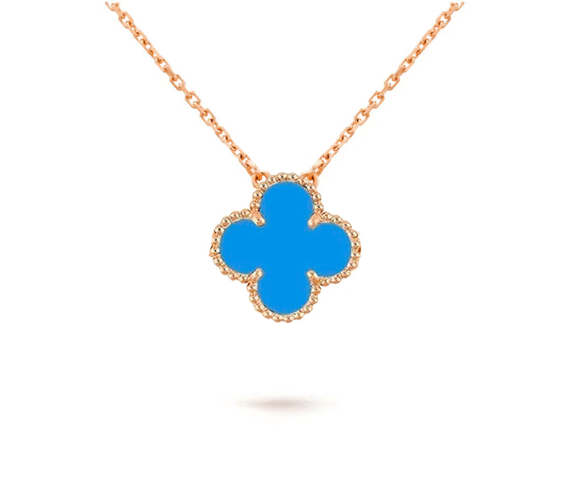 [Rani Jewelry]CLOVER 15MM SINGLE FLOWER NECKLACE COLLECTION