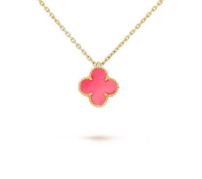 [Rani Jewelry]CLOVER MINI 9.5MM CARNELIANS NECKLACE COLLECTION