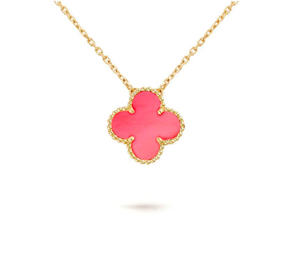 [Rani Jewelry]CLOVER 15MM SINGLE FLOWER NECKLACE COLLECTION