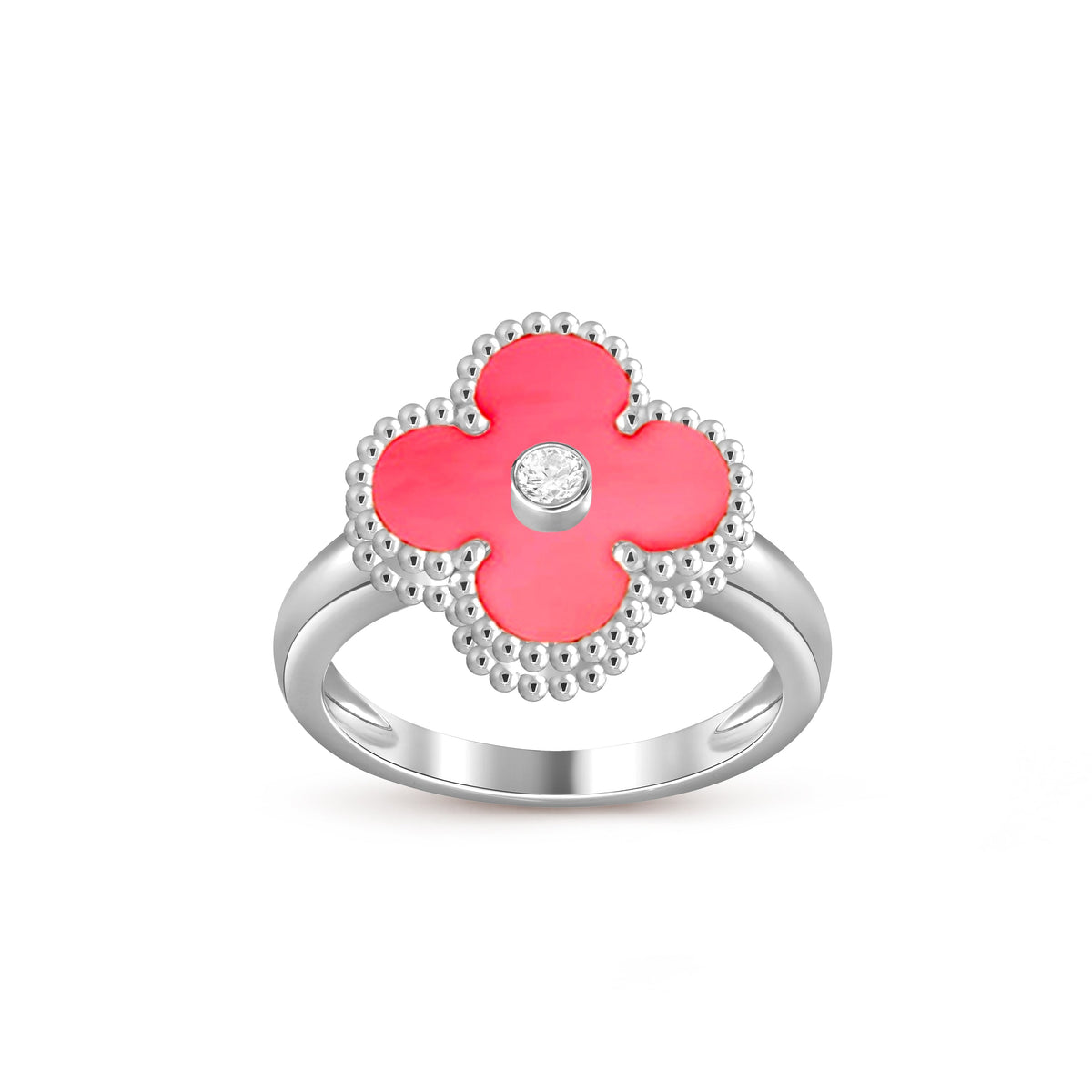 [Rani Jewelry]CLOVER SILVER DIOMND RING COLLECTION