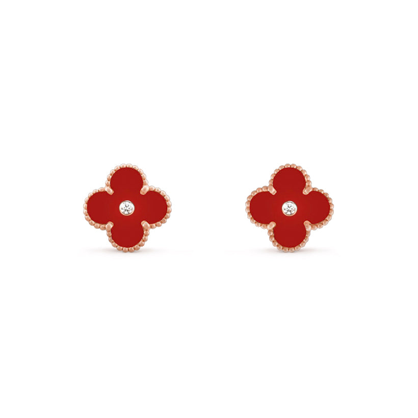 [Rani Jewelry]CLOVER  15MM DIAMOND EARRINGS COLLECTION