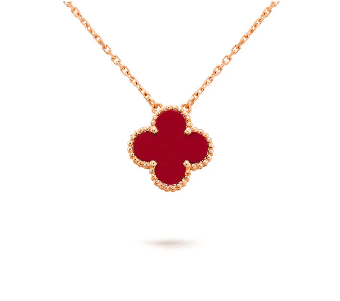 [Rani Jewelry]CLOVER 15MM SINGLE FLOWER NECKLACE COLLECTION
