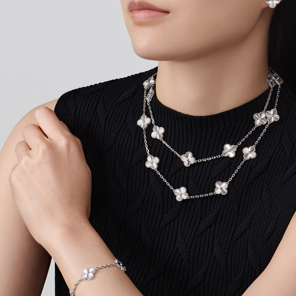 [Rani Jewelry]CLOVER 20 MOTIFS DIAMOND SILVER