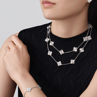 [Rani Jewelry]CLOVER 20 MOTIFS DIAMOND SILVER
