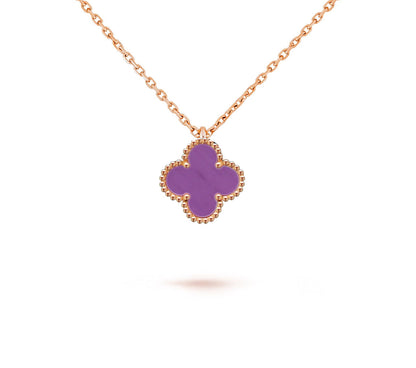 [Rani Jewelry]CLOVER MINI 9.5MM CARNELIANS NECKLACE COLLECTION