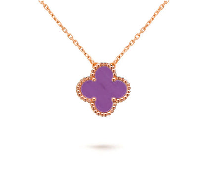 [Rani Jewelry]CLOVER 15MM SINGLE FLOWER NECKLACE COLLECTION
